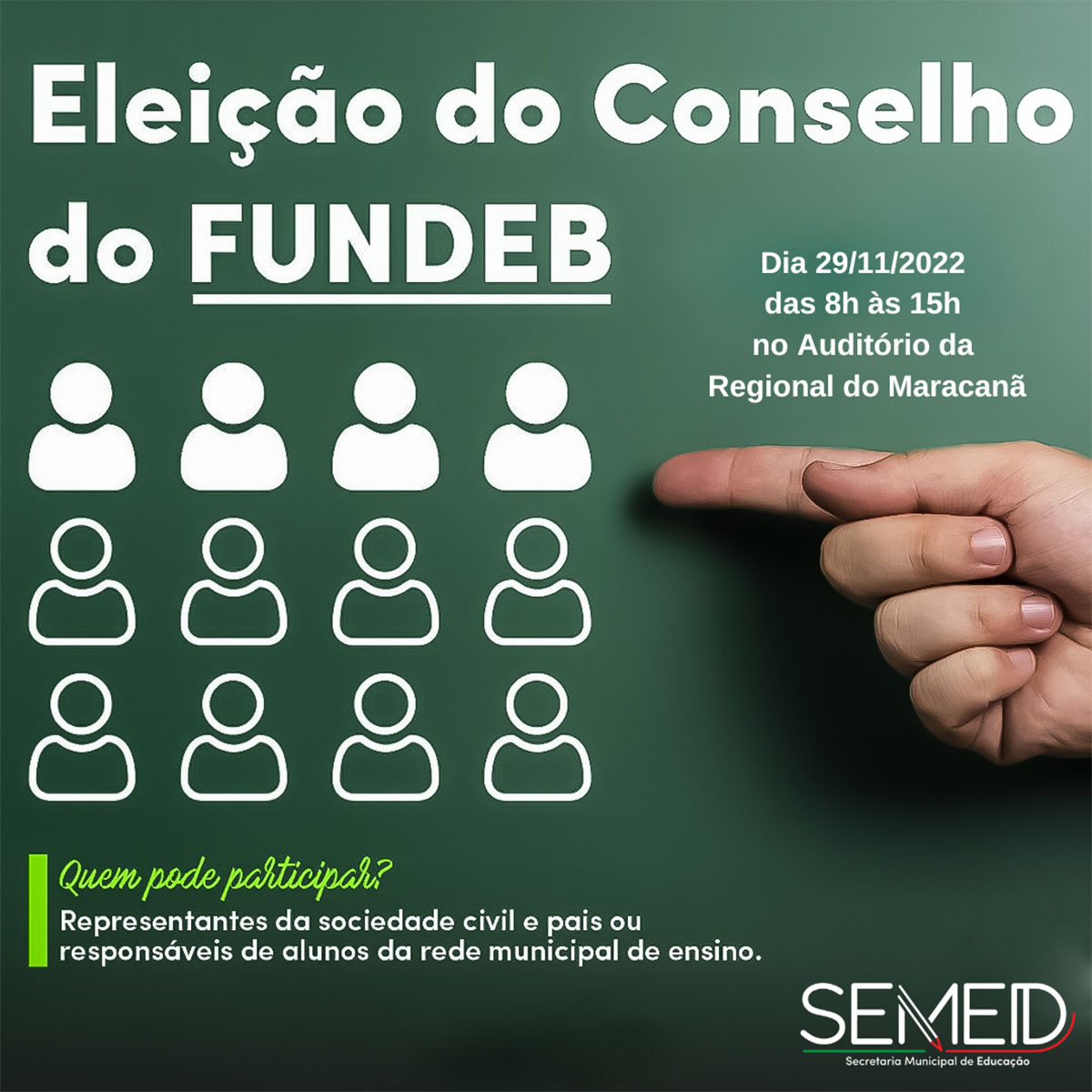 Eleição para gestão 2023 2026 do Conselho do FUNDEB será realizada no