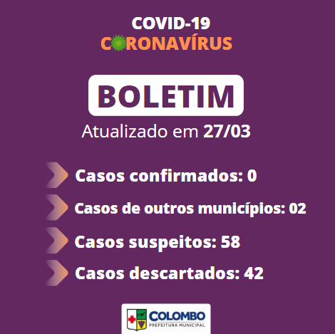 Casos confirmados da Covid-19 em Colombo são, na verdade, de outros municípios, diz Prefeitura