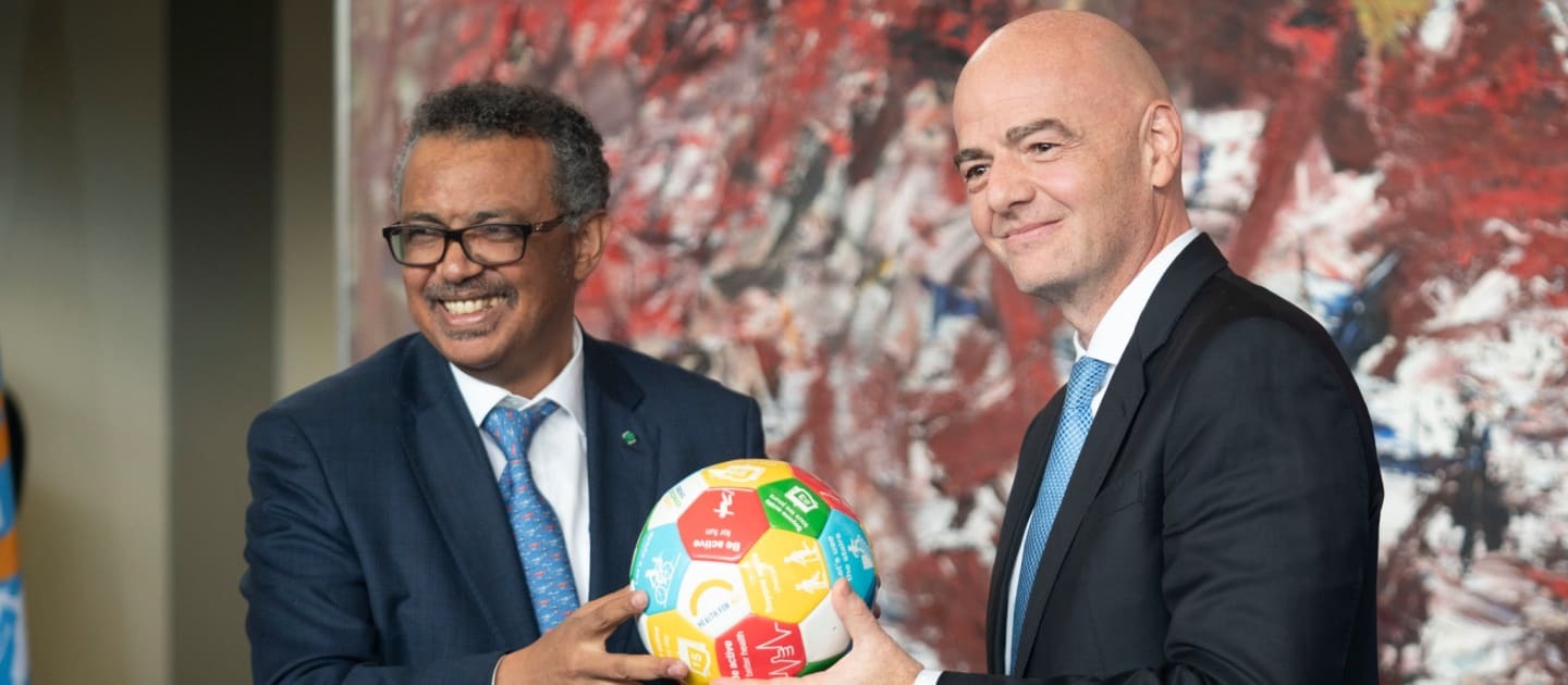 FIFA e OMS lançam campanha conjunta