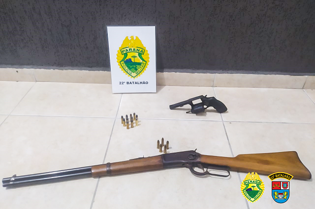 Após abordagem a bar, armamentos são apreendidos em Rio Branco do Sul