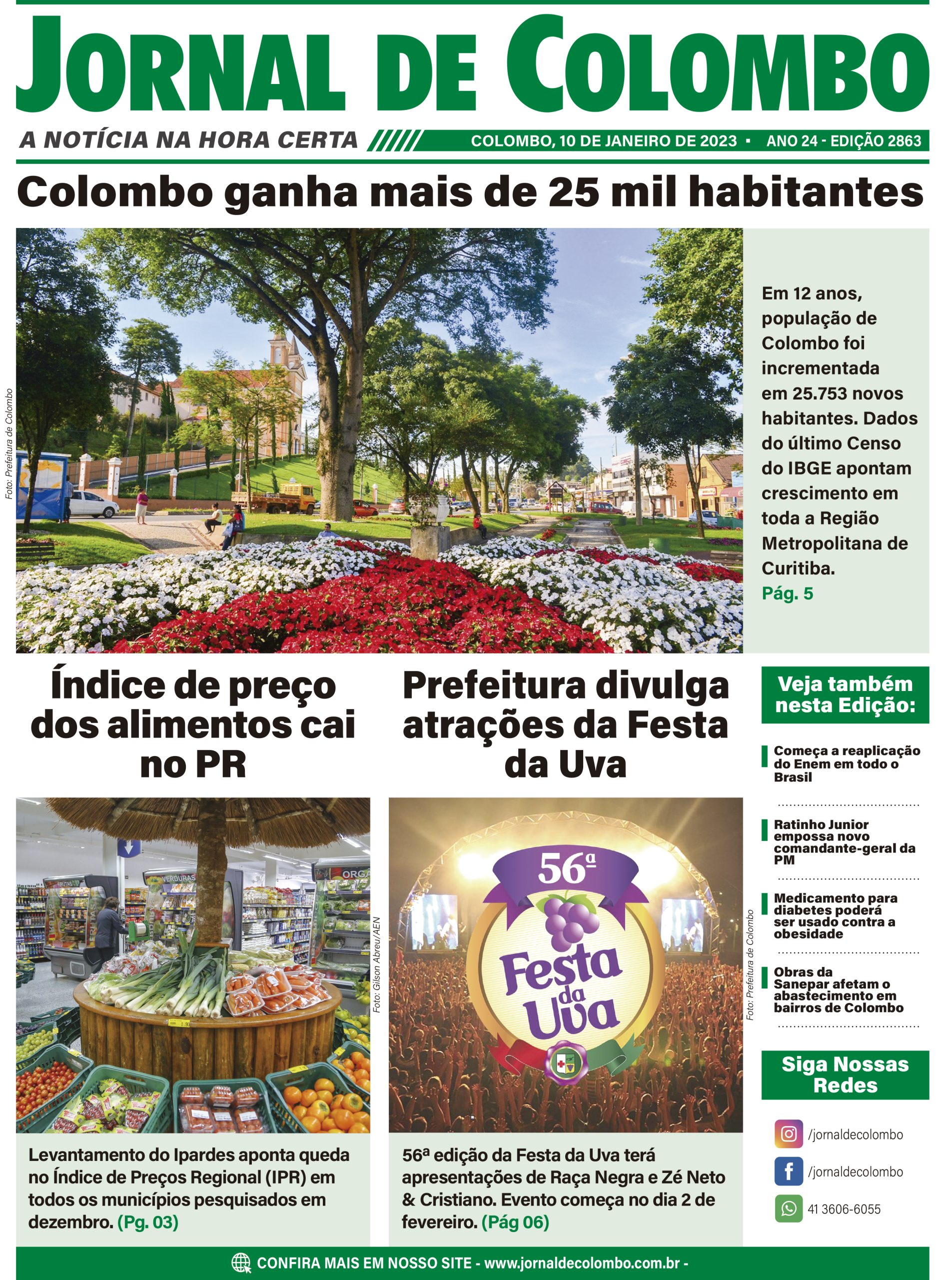 Impresso Jornal De Colombo 